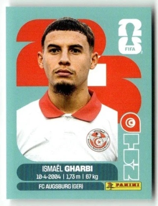 TUN18 Ismael Gharbi Tunezja Base Naklejki FIFA World Cup 2026 Panini