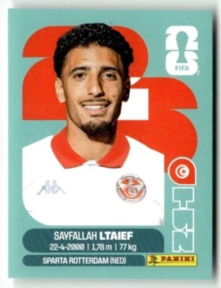TUN19 Sayfallah Ltaief Tunezja Base Naklejki FIFA World Cup 2026 Panini