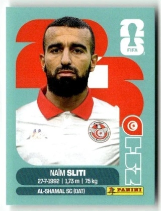 TUN20 Naim Sliti Tunezja Base Naklejki FIFA World Cup 2026 Panini