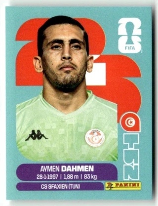 TUN3 Aymen Dahmen Tunezja Base Naklejki FIFA World Cup 2026 Panini