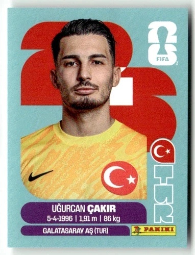 TUR2 Ugurcan Cakir Turcja Base Naklejki FIFA World Cup 2026 Panini