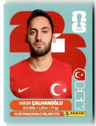 TUR11 Hakan Calhanoglu Turcja Base Naklejki FIFA World Cup 2026 Panini