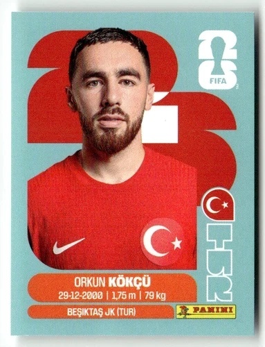 TUR12 Orkun Kokcu Turcja Base Naklejki FIFA World Cup 2026 Panini