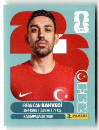 TUR15 Irfan Can Kahveci Turcja Base Naklejki FIFA World Cup 2026 Panini