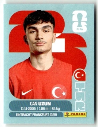 TUR17 Can Uzun Turcja Base Naklejki FIFA World Cup 2026 Panini