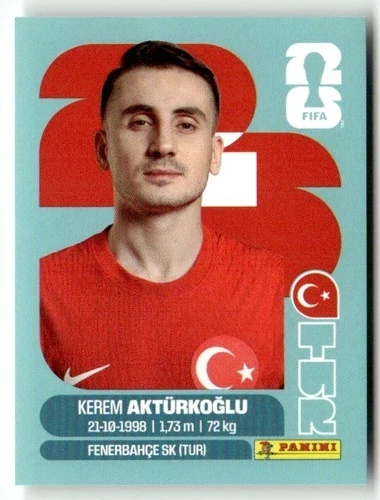 TUR19 Kerem Akturkoglu Turcja Base Naklejki FIFA World Cup 2026 Panini