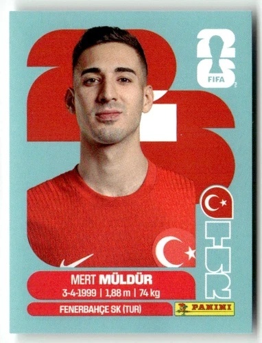 TUR3 Mert Muldur Turcja Base Naklejki FIFA World Cup 2026 Panini