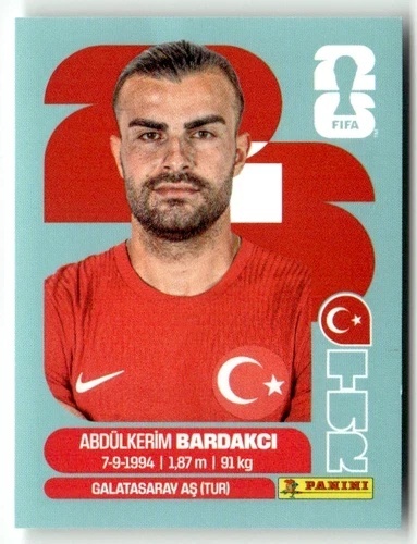 TUR5 Abdulkerim Bardakci Turcja Base Naklejki FIFA World Cup 2026 Panini