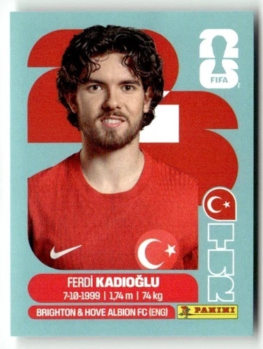TUR8 Ferdi Kadioglu Turcja Base Naklejki FIFA World Cup 2026 Panini