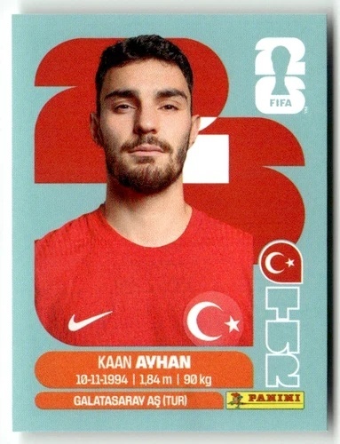 TUR9 Kaan Ayhan Turcja Base Naklejki FIFA World Cup 2026 Panini