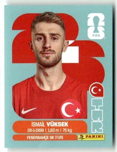 TUR10 Ismail Yuksek Turcja Base Naklejki FIFA World Cup 2026 Panini