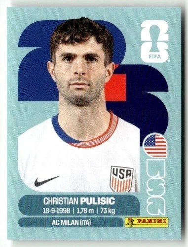 USA16 Christian Pulisic USA Base Naklejki FIFA World Cup 2026 Panini