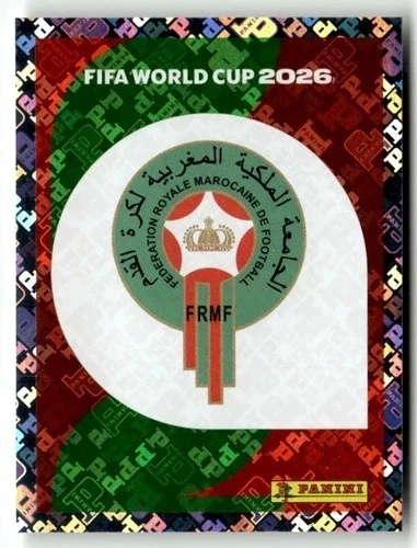 MAR1 Emblem Maroko foil Naklejki FIFA World Cup 2026 Panini