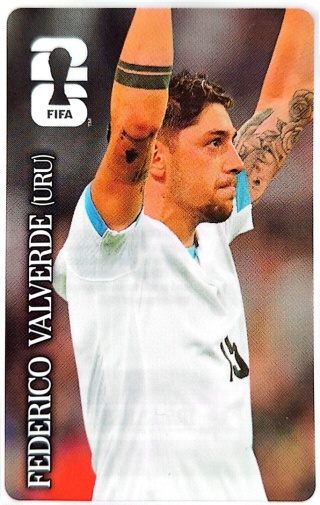 Federico Valverde Urugwaj Coca-Cola Naklejki FIFA World Cup 2026 Panini