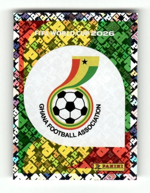 GHA1 Emblem Gana foil Naklejki FIFA World Cup 2026 Panini