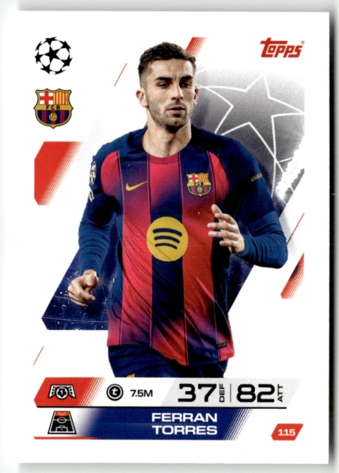 115 Ferran Torres FC Barcelona Base Match Attax 2025/26