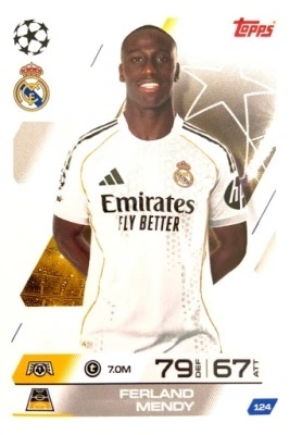 124 Ferland Mendy Real Madryt Base Match Attax 2025/26