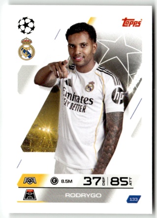 133 Rodrygo Real Madryt Base Match Attax 2025/26