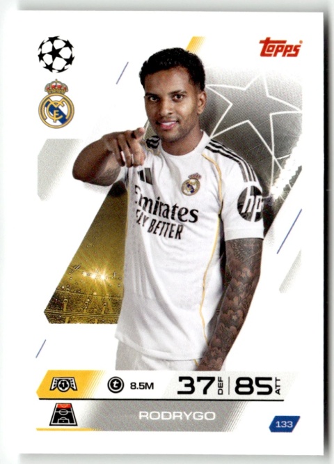 133 Rodrygo Real Madryt Base Match Attax 2025/26