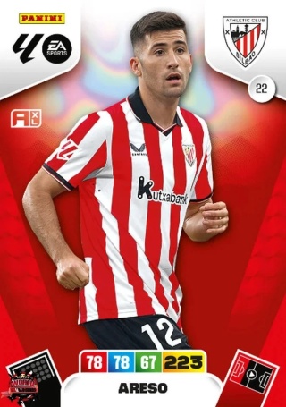 22 Areso Athletic Club Base La Liga 2025/26 Panini