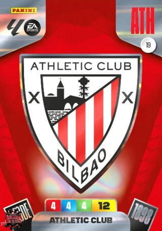 19 Escudo Athletic Club Base La Liga 2025/26 Panini