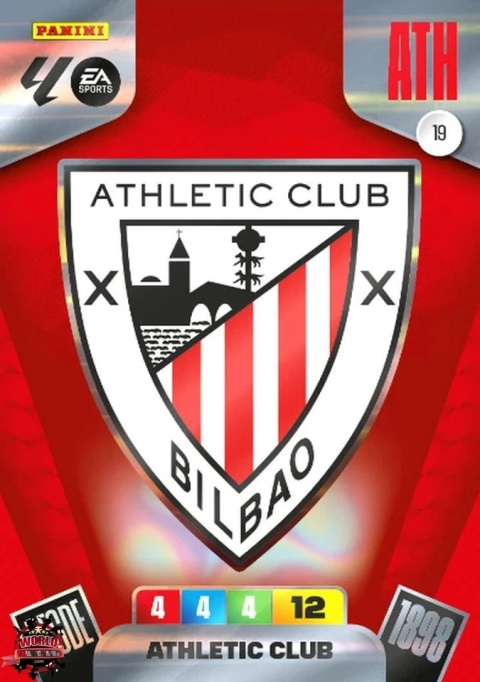 19 Escudo Athletic Club Base La Liga 2025/26 Panini