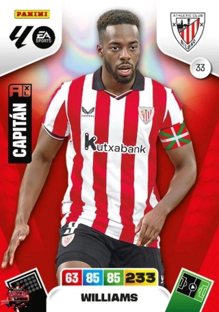 33 Williams Athletic Club Base La Liga 2025/26 Panini