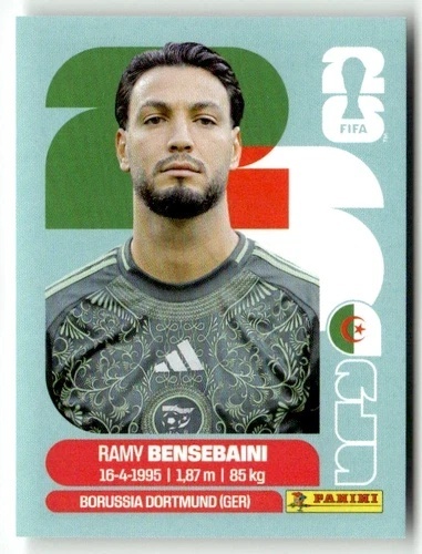 ALG3 Ramy Bensebaini Algeria Base Naklejki FIFA World Cup 2026 Panini