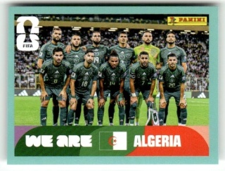ALG13 Team Photo Algeria Base Naklejki FIFA World Cup 2026 Panini
