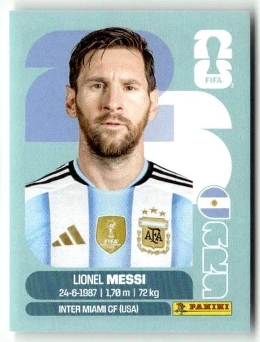 ARG17 Lionel Messi Argentyna Base Naklejki FIFA World Cup 2026 Panini