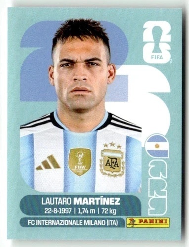 ARG18 Lautaro Martinez Argentyna Base Naklejki FIFA World Cup 2026 Panini