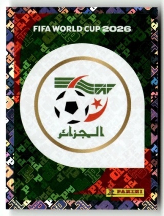 ALG1 Emblem Algeria foil Naklejki FIFA World Cup 2026 Panini