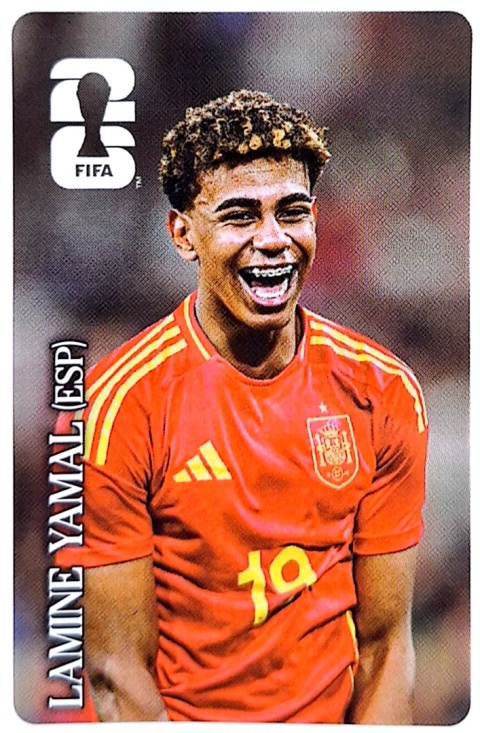 Lamine Yamal Hiszpania Coca-Cola Naklejki FIFA World Cup 2026 Panini