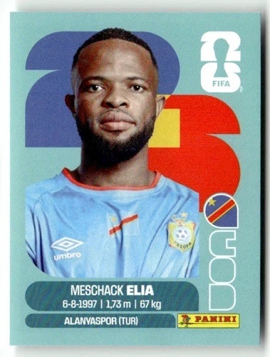 COD15 Meschak Elia Kongo Base Naklejki FIFA World Cup 2026 Panini