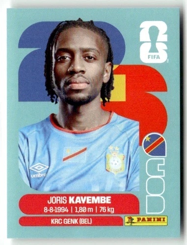 COD7 Joris Kayembe Kongo Base Naklejki FIFA World Cup 2026 Panini