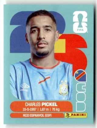 COD8 Charles Pickel Kongo Base Naklejki FIFA World Cup 2026 Panini