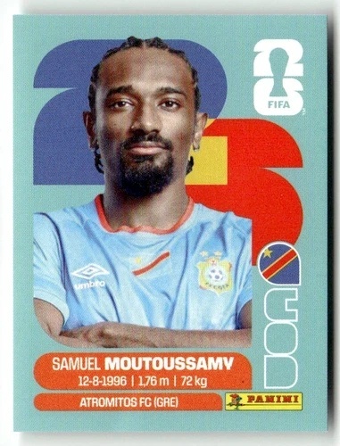 COD11 Samuel Moutoussamy Kongo Base Naklejki FIFA World Cup 2026 Panini