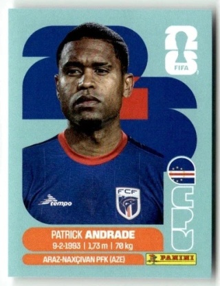 CPV11 Patrick Andrade Wyspy Zielonego Przylądka Base Naklejki FIFA World Cup 2026 Panini