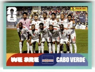 CPV13 Team Photo Wyspy Zielonego Przylądka Base Naklejki FIFA World Cup 2026 Panini
