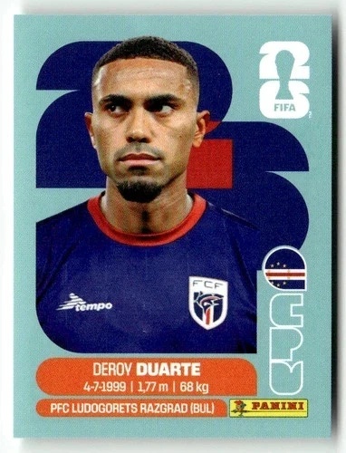 CPV14 Deroy Duarte Wyspy Zielonego Przylądka Base Naklejki FIFA World Cup 2026 Panini