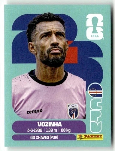 CPV2 Vozinha Wyspy Zielonego Przylądka Base Naklejki FIFA World Cup 2026 Panini