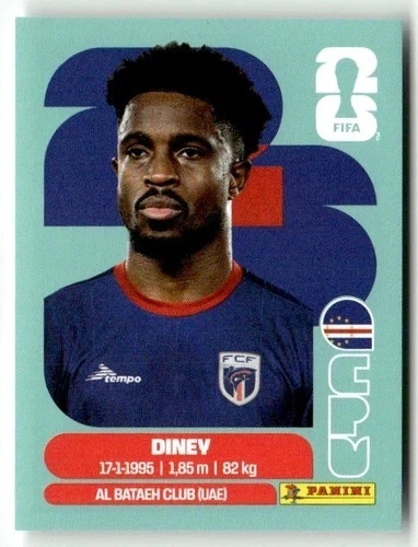 CPV5 Diney Wyspy Zielonego Przylądka Base Naklejki FIFA World Cup 2026 Panini