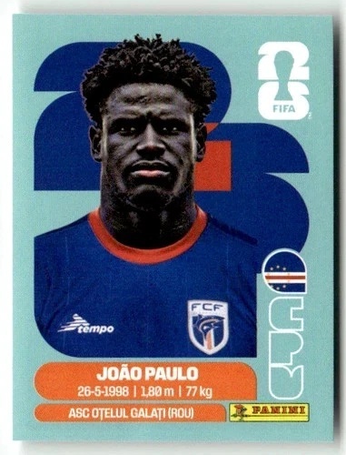 CPV8 Joao Paulo Wyspy Zielonego Przylądka Base Naklejki FIFA World Cup 2026 Panini