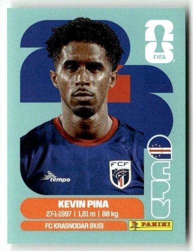 CPV10 Kevin Pina Wyspy Zielonego Przylądka Base Naklejki FIFA World Cup 2026 Panini