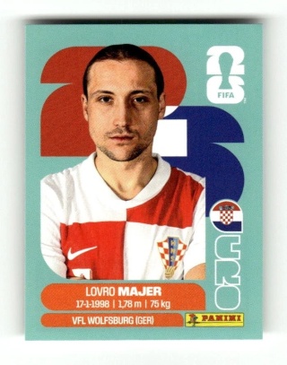 CRO12 Lovro Majer Chorwacja Base Naklejki FIFA World Cup 2026 Panini