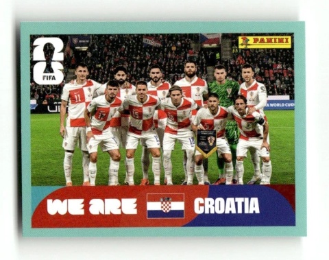 CRO13 Team Photo Chorwacja Base Naklejki FIFA World Cup 2026 Panini