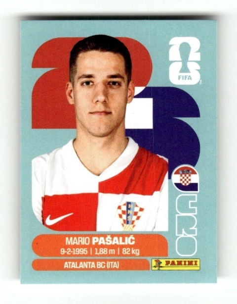 CRO14 Mario Pasalic Chorwacja Base Naklejki FIFA World Cup 2026 Panini