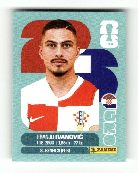 CRO20 Franjo Ivanovic Chorwacja Base Naklejki FIFA World Cup 2026 Panini