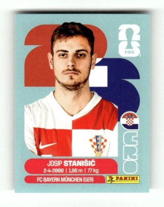 CRO5 Josip Stanišić Chorwacja Base Naklejki FIFA World Cup 2026 Panini