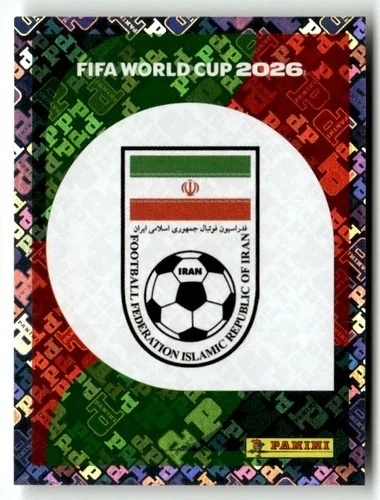 IRN1 Emblem Iran foil Naklejki FIFA World Cup 2026 Panini